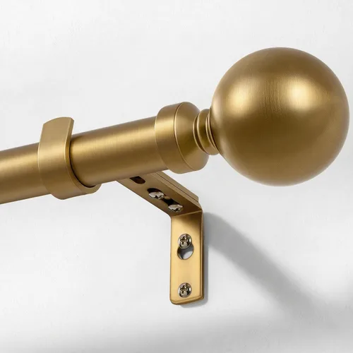 Vista 16 de Zeerobee - Barras de cortina ajustables de 1 pulgada, 32-48 pulgadas, bronce antiguo Heavy Duty Curtain Rods for Windows, Modern Drapery Rod for
