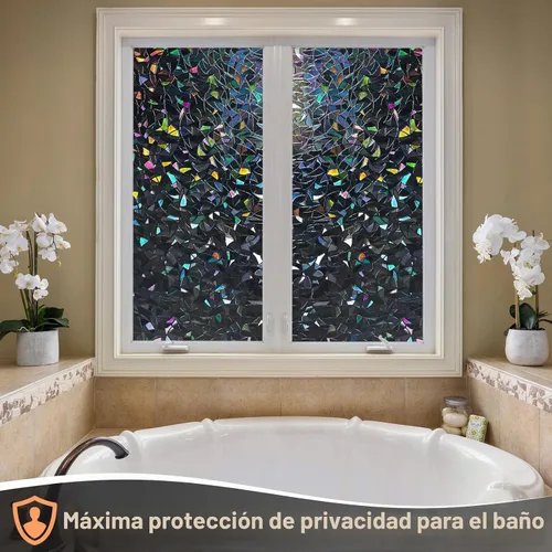 Vista 3 de Haton - Lámina opaca polarizada para ventanas y privacidad, bloqueo de luz solar y rayos UV, para oscurecer habitaciones y control del calor