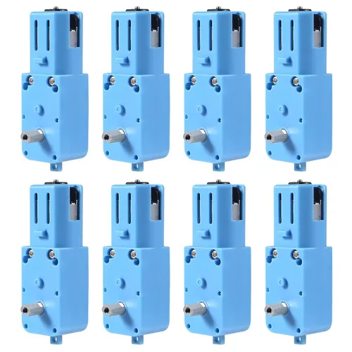 Vista 10 de ACEIRMC 8 unids TT DC Motor de caja de cambios de doble eje 3-6V Motor de engranajes 200RPM Ratio 1:48 Motor de eje con cable de 0.100 in