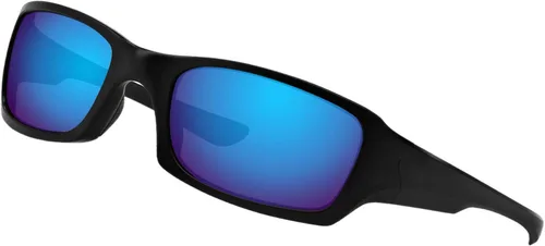 Vista 2 de BroLizard - Lente polarizada para gafas de sol Oakley Fives Squared, azul