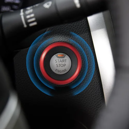 Vista 6 de TOMALL Anillo de arranque de motor Compatible con Nissan Altima 2013 2014 2015 2016 2017 2018 Cubierta de botón de encendido de llave