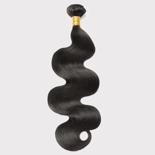 Vista 4 de CSCHS Extensiones de cabello humano brasileño ondulado de 22 pulgadas, extensiones de cabello humano negro natural 2-Negro (Natural Black)
