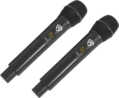 Vista 3 de RockvilIe RKI60 - Mezclador de micrófono inalámbrico dual para karaoke para sistema de cine en casa