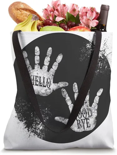 Vista 4 de Hello and Gooddy Academy DAILY Saludos Diarios Humor Vintage Art Bolsa de mano