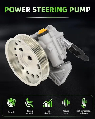 Vista 3 de SCITOO Bomba de dirección asistida, con polea, compatible con Land Rover LR2 2013-2014 2.0L, reemplazo # 21-398 bomba de asistencia de potencia