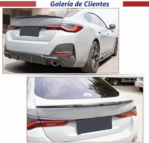 Vista 3 de Alerón de maletero de fibra de carbono para BMW Serie 4 G26 i4 Gran Coupé