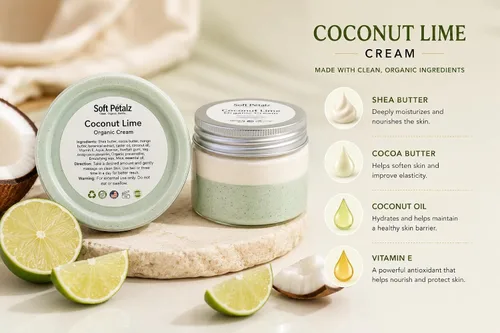 Vista 4 de Crema facial y corporal con verbena de coco y lima
