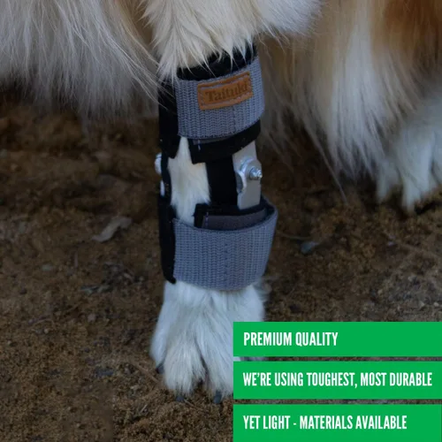 Vista 4 de Muñequera para perro, soporte de pierna delantera de grado veterinario para laxitud carpiana, lesiones, artritis y recuperación poscirugía - (XS)