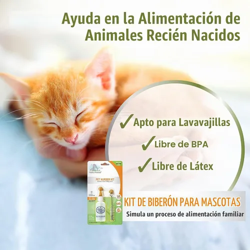 Vista 6 de Four Paws Kit de enfermería para mascotas, botella y cepillo, 2 oz