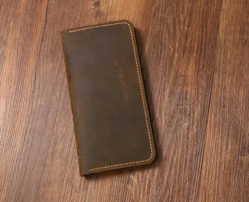Vista 3 de Personalized Distressed Genuine Leather passport wallet holder case/travel document holder/boarding pass holder/travel wallets -TW005S