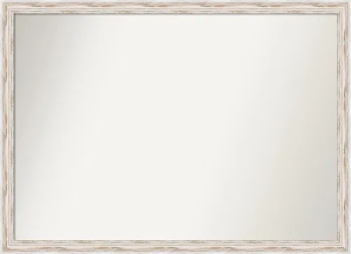 Vista 529 de Amanti Art Espejo personalizado, espejo de baño estrecho Alexandria White Wash, espejo de pared o espejo de tocador de baño sobre el fregadero