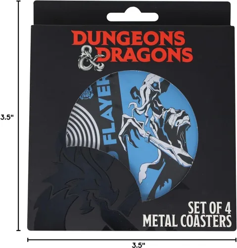 Vista 11 de Dungeons & Dragons Monsters - Juego de posavasos de metal (4 piezas)