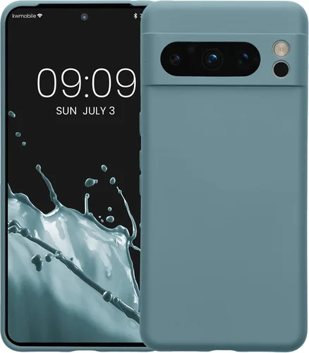 Vista 5 de kwmobile Funda compatible con Google Pixel 8 Pro - Funda protectora delgada de TPU con acabado mate suave - Piedra antigua