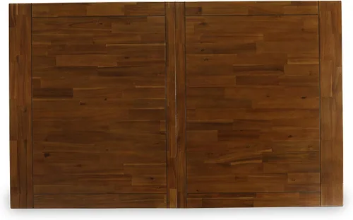 Vista 7 de East West Furniture ALAFR7-81-02 Juego de mesa de comedor moderno de 7 piezas consta de una mesa rectangular de madera con hojas extraíbles y 6