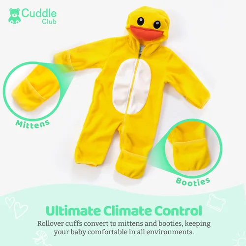 Vista 84 de Enterizo de vellón para bebé, rómper de una sola pieza con capucha para niños, ropa para exteriores, chaqueta infantil