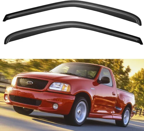 Vista 103 de YQAUTEC - Viseras para ventana, protectores contra la lluvia, compatibles con Subaru WRX 2015-2021, deflectores de viento para ventanas, viseras