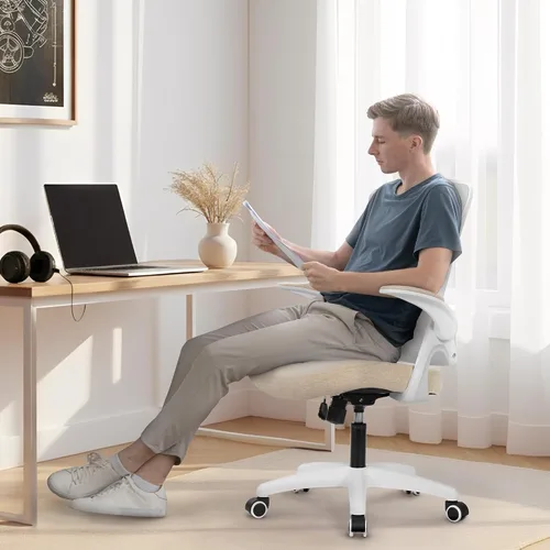 Vista 7 de NEO CHAIR Silla de escritorio para oficina y computadora de respaldo alto de malla, asiento para juegos ergonómico ajustable, cómodo