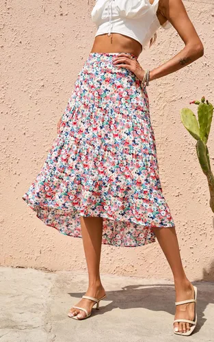 Vista 3 de PRETTYGARDEN Womens A Line Maxi Skirt