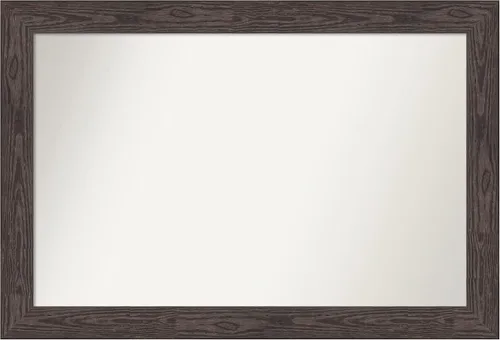 Vista 369 de Amanti Art Espejo personalizado, espejo de baño negro puente, espejo de pared o espejo de tocador de baño sobre el fregadero (26 x 26 pulgadas)