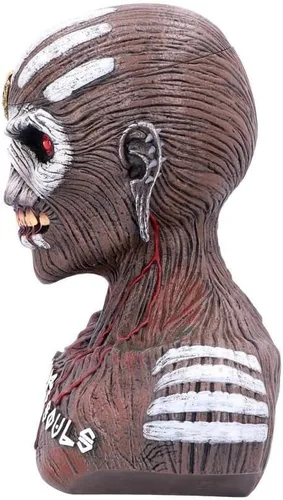 Vista 3 de Nemesis Now Caja de busto con licencia oficial de Iron Maiden Book of Souls, marrón, 10.2 in (grande)