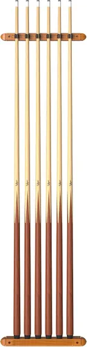 Vista 5 de Viper by GLD Products Fat Cat Oak 6 Cue - Estante para tacos de pared (2 piezas)