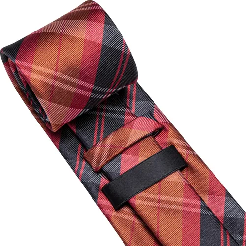 Vista 128 de Dubulle Corbata tejida de cachemira para hombre y gemelos de pañuelo para hombre, conjunto de gemelos para boda formal y negocios