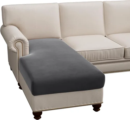 Vista 39 de H.VERSAILTEX Fundas de cojín de vellón para sofá, fundas elásticas para sillas de sala de estar, fundas de sofá modular, tela cómoda y duradera