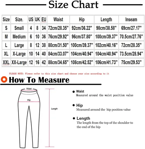 Vista 3 de Comigeewa Pantalones navideños talle Alto Mujer mallas talle Alto Pantalones cálidos Pantalones chándal Largos estampados