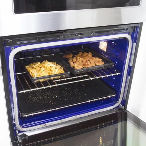 Vista 2 de Juego de 2 revestimientos para horno de cocina y hogar, grande, resistente, 100% libre de PFOA y BPA, antiadherente, reutilizable, para hornos