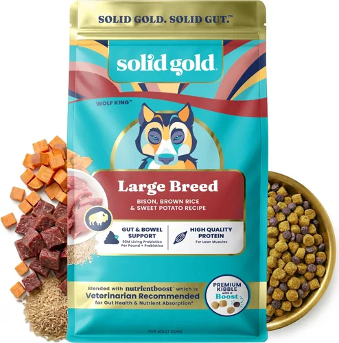 Vista 11 de Solid Gold Toy & Small Breed Dog Food Dry Small Bites - Alimento para perros de grano entero de bisonte - Croquetas saludables para perros con alta