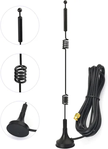 Vista 8 de Bingfu Antena WiFi de banda dual 2.4GHz 5GHz 5.8GHz 9dBi con base magnética RP-SMA macho para enrutador WiFi, tarjeta de red inalámbrica, adaptador