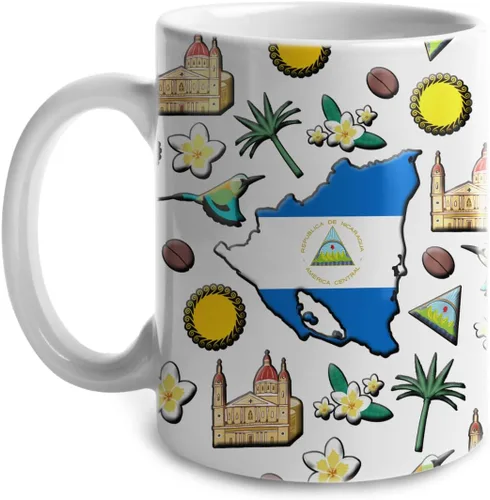 Vista 38 de Lotacy Taza de café con símbolos de Cuba con bandera de mapa, taza de cerámica de bandera cubana de 11 onzas, recuerdo de Cuba y regalos, idea