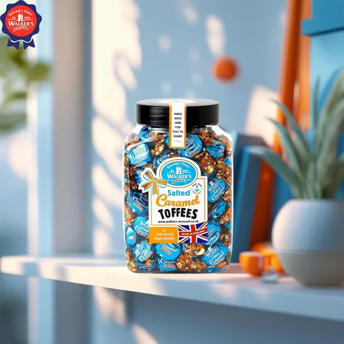 Vista 6 de Walkers Nonsuch Tarro de caramelos salados de caramelo de 44.09 onzas (paquete de 2) – Dulces británicos tradicionales – Caramelo dulce y salado