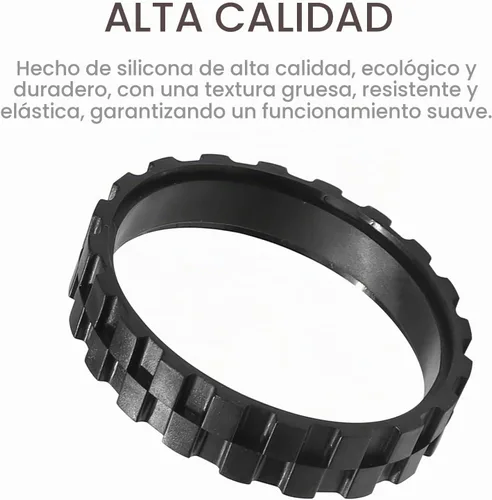 Vista 3 de 2 piezas de neumáticos de repuesto para i-Robot Roomba S9, j7, 500, 600, 700, 800, 900, e y modelos de la serie i, piezas de repuesto de neumáticos