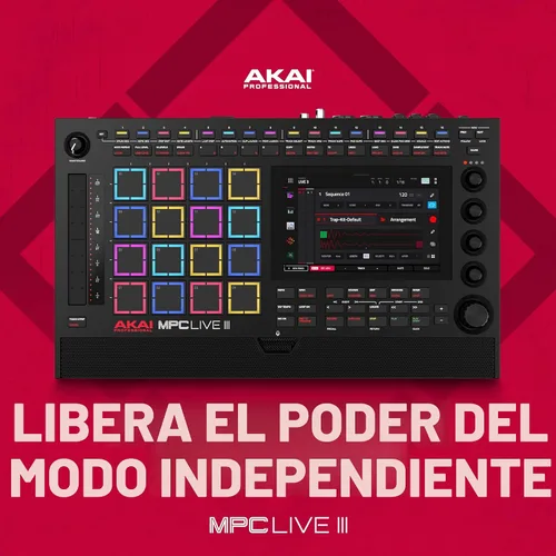 Vista 12 de Akai Professional MPC Live III Portable Music Production Center Negro