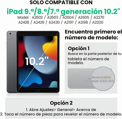 Vista 2 de SEYMAC Funda para iPad de 9ª/8ª/7ª Generación Estuche 10.2" 2021-2019, Funda Protectora de Cuerpo Completo Resistente a Prueba de Golpes de Servicio