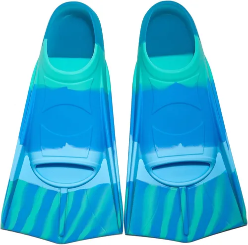 Vista 46 de Aletas de natación para niños, aletas cortas para niños y jóvenes, aletas de natación para entrenamiento de natación para niños, niñas, niños