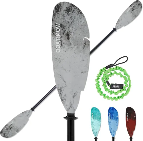 Vista 7 de Angler Kayak Paddle Adjustable Fishing Kayak Oar with Paddle Leash