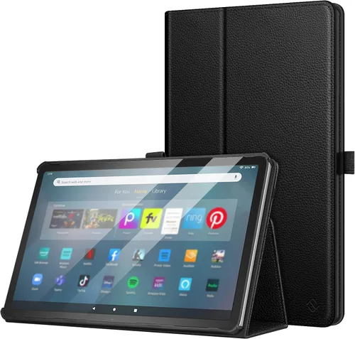 Vista 10 de Fintie Funda tipo libro para Amazon Fire Max 11 (13ª generación, versión 2023) – Funda plegable de piel vegana de primera calidad para tablet Fire