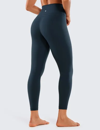 Vista 2 de CRZ YOGA - Leggings de yoga con longitud de 78 para mujer, sensación de desnudez, pantalones ajustados con cintura alta, entrepierna de 25 pulgadas