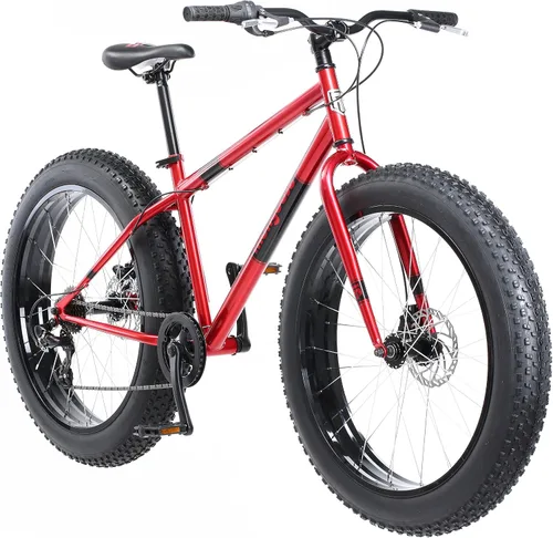 Vista 8 de Mongoose Mongoose Dolomite Fat Tire Mens Mountain Bike Azul /Rojo