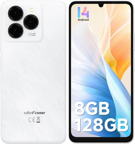 Vista 10 de Ulefone Note 20 Pro Teléfonos Desbloqueados, 6.75 pulgadas 90Hz, Octa Core 8GB+128GB/1TB Expansión Android 14, Cámara Triple de 50MP, 6000mAh (18W)