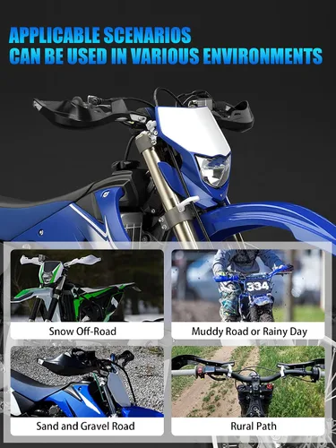 Vista 3 de JFG RACING Guardamanos para motocross, manillar de 7/8 pulgadas y 1 1/8 pulgadas, accesorios universales para CRF XR YZF XC KX 125 150 250 300 Ebike