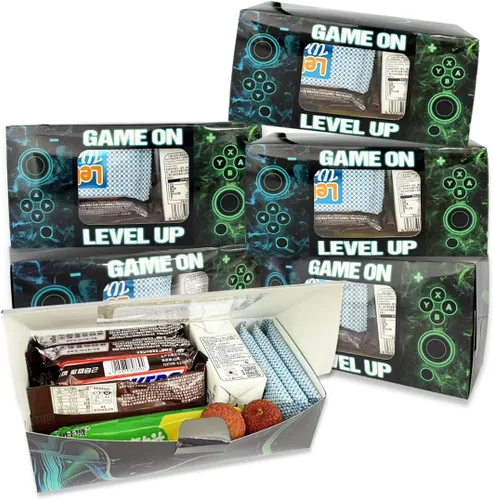 Vista 9 de Shescrzionu Cajas de Recuerdos de Fiesta de Videojuegos 12 PCS-Recuerdos Perfectos de Fiesta Gamer, Cajas de Recuerdos de Fiesta con Ventana