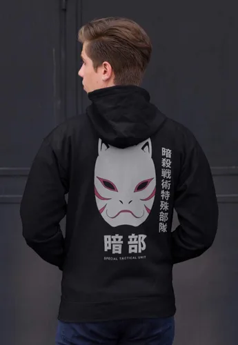 Vista 5 de Ripple Junction Naruto Shippuden Anbu OPS - Sudadera con capucha para adulto