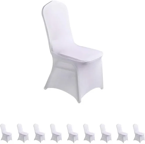 Vista 40 de LZY 6 piezas Fundas de Silla de Spandex Elásticas Fundas Deslizables para Fiestas de Boda, Fundas de Decoración de Sillas de Comedor y Banquete Negro