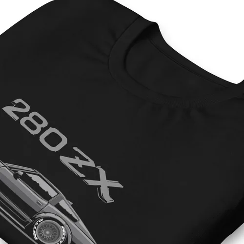 Vista 3 de Retro Datsun 280zx JDM Japanese Tuner Drift Racing Camiseta de manga corta