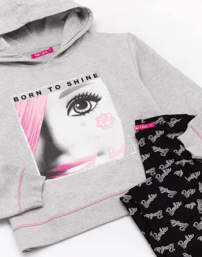 Vista 4 de Barbie Conjunto de sudadera con capucha y leggings para muñeca