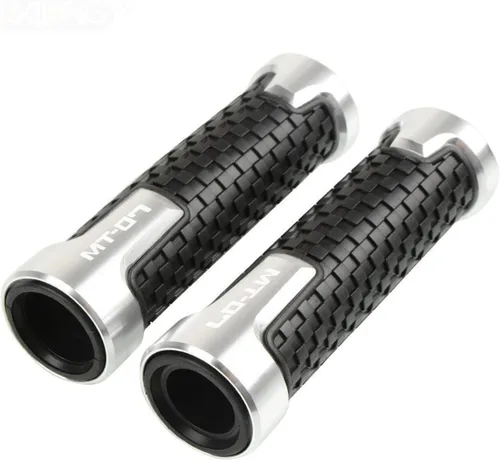 Vista 10 de 7/8 ''0.866 in motocicleta goma mano agarre barra manillar para Yamaha MT07 FZ07 Mt-07 Fz-07 2014 2015 2016 2017 2018 2019