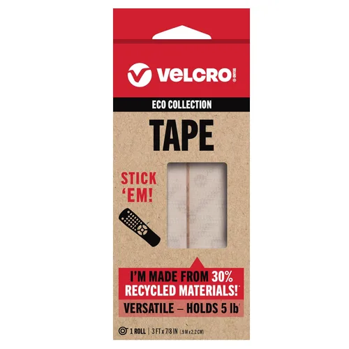 Vista 14 de Velcro Brand ECO Collection Cintas, Tiras de Resistencia Industrial 3 pulgadas x 1 3/4 pulgadas, Materiales Sostenibles 40% Reciclados, 2